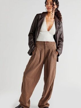 Free People Thin Line Straight Chino Pants, size 6